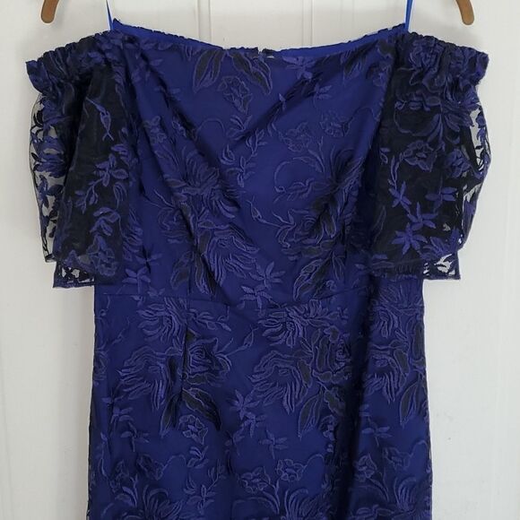 Trina Turk Trina Lace Overlay Off the Shoulder Dress - Picture 4 of 8